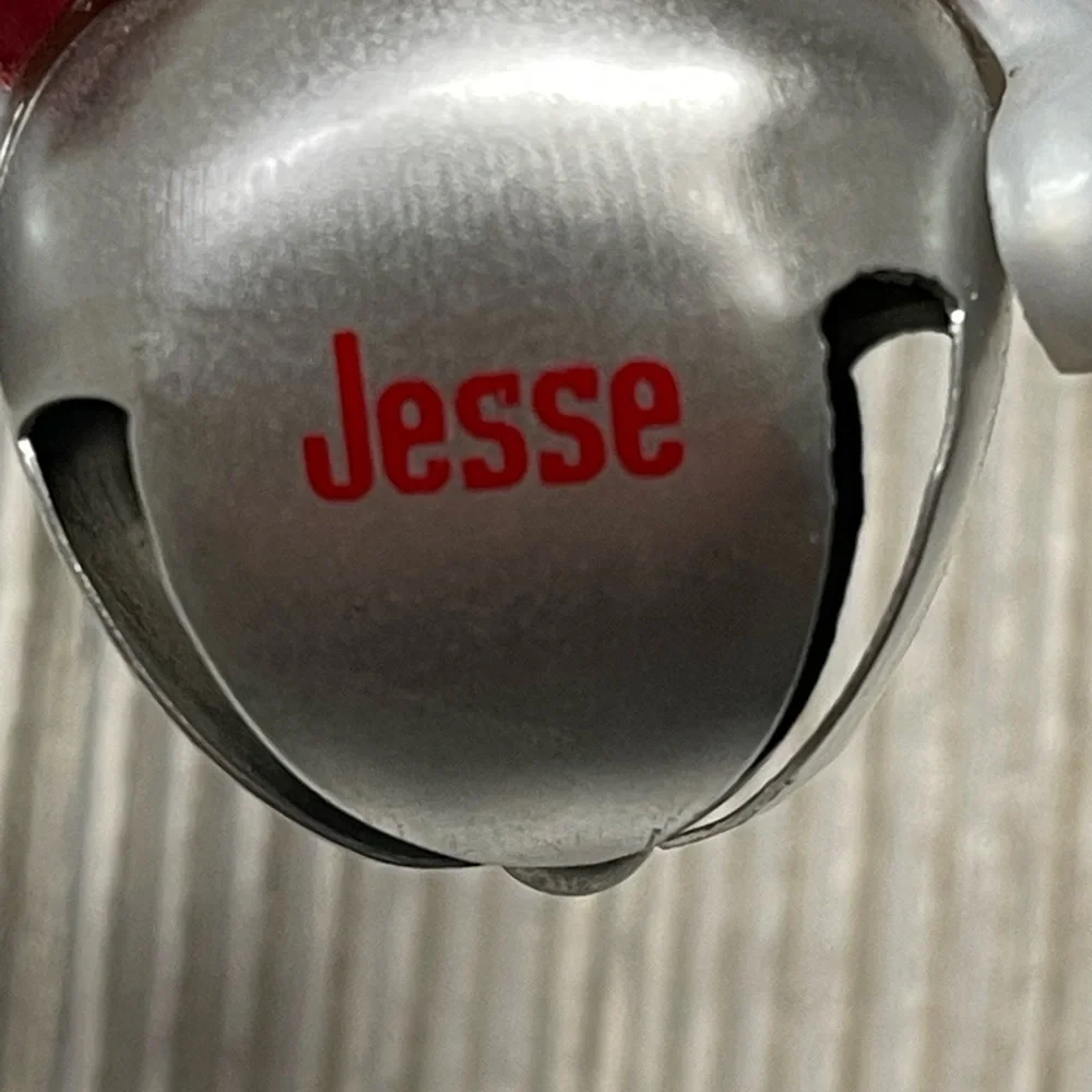 JESSE Personalized Jingle Bell Snowman Christmas Ornament NWT